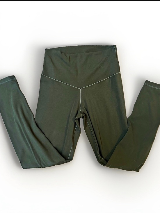 Offline Pants - OFFLINE Aerie High Rise 7/8 Leggings Green Basque Dipped V-Waist Women M Stretch